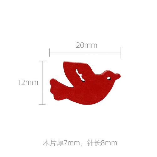 30枚盒装创意可爱卡通小鸟图钉软木板diy固定照片墙装饰毛毡按钉