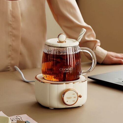 CEOOL养生壶小型办公室新款煮茶器电炖养生杯mini烧水花茶壶一人