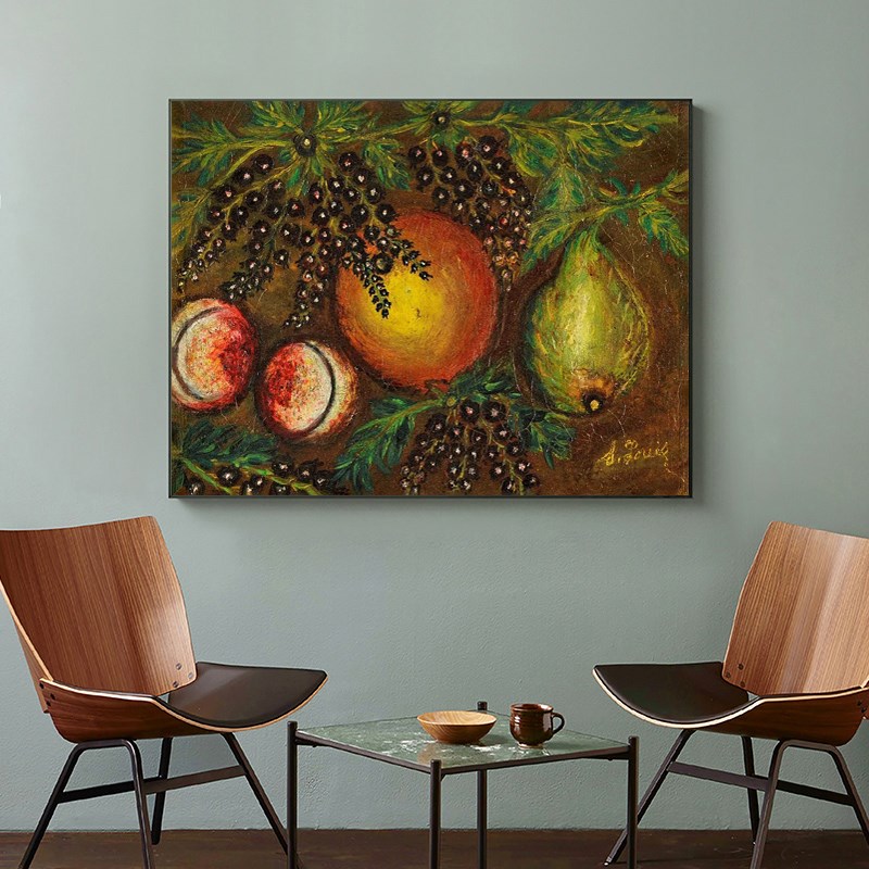萨贺芬油画萨贺芬的画客厅装饰画餐厅卧室床头挂画静物风景 名画