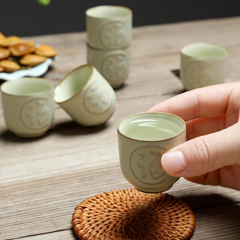 汝窑酒具套装陶瓷分酒器日式酒壶清酒杯225毫升家用带塞子小酒壶