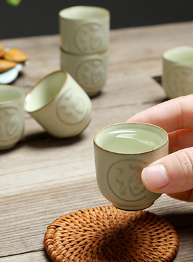 汝窑酒具套装陶瓷分酒器日式酒壶清酒杯225毫升家用带塞子小酒壶