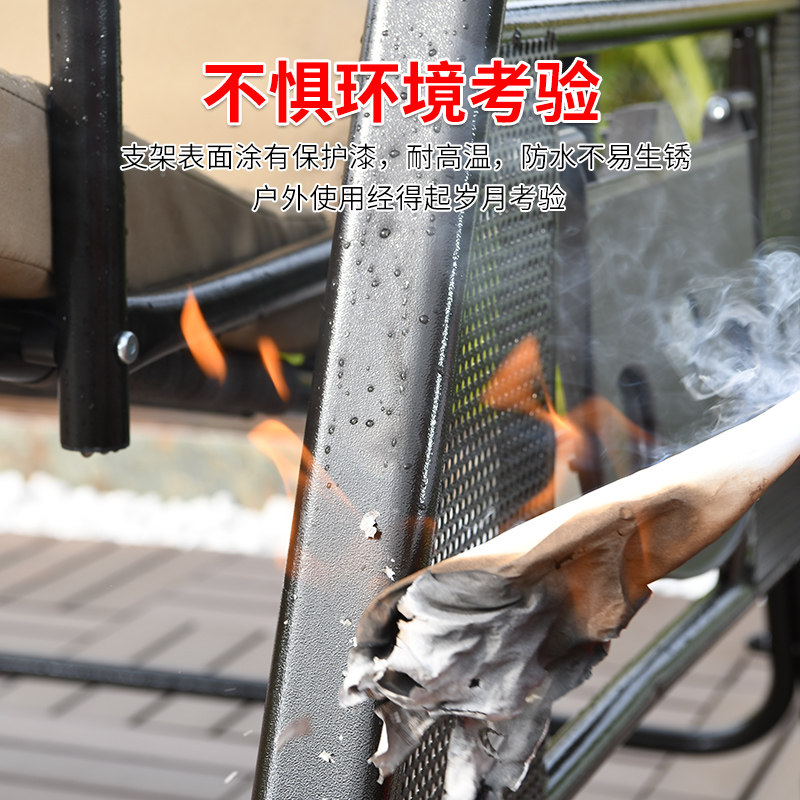 远茂北欧网红户外秋千庭院荡秋千吊椅双人摇摇椅室外大人吊兰椅子
