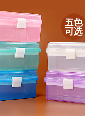 包邮 小号透明双层工具箱 素描铅笔盒 文具盒 美术画箱塑料收纳盒