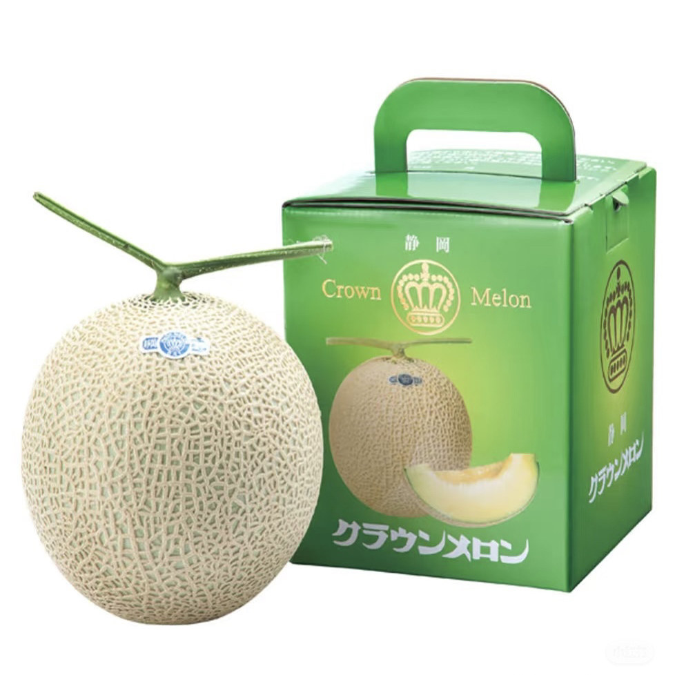 网纹甜瓜蜜瓜啫喱哈密瓜T字形瓜日本静冈蜜瓜似品种鲜甜多汁