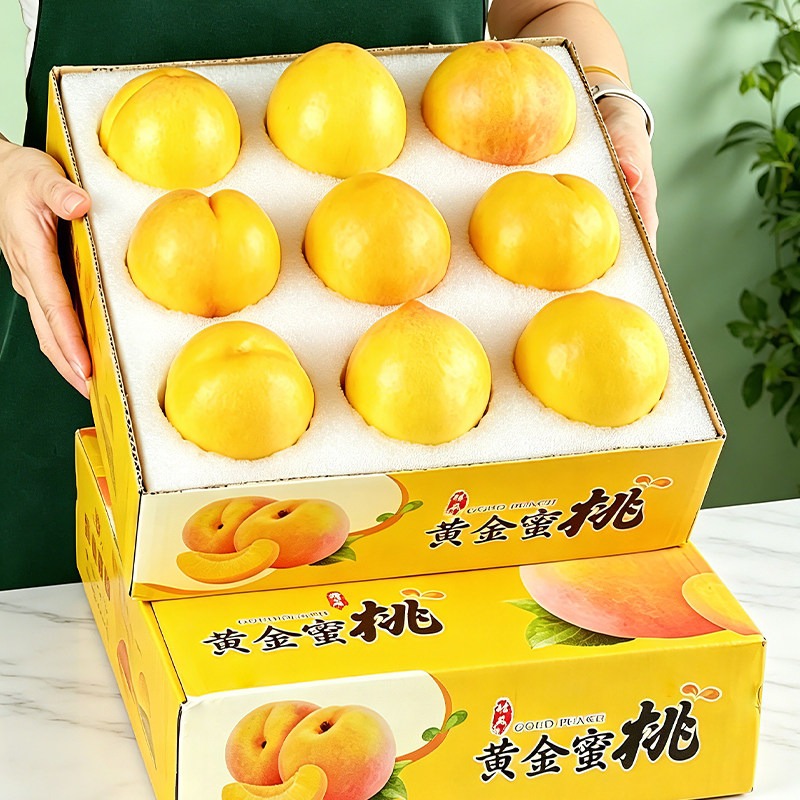 顺丰3/4/4.5斤大连黄金蜜桃黄油桃原产地发货鲜果送礼应季