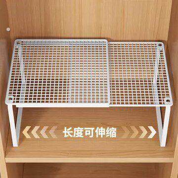衣柜分层隔板收纳神器板柜子橱柜厨柜内衣橱房整理分层伸缩置物架