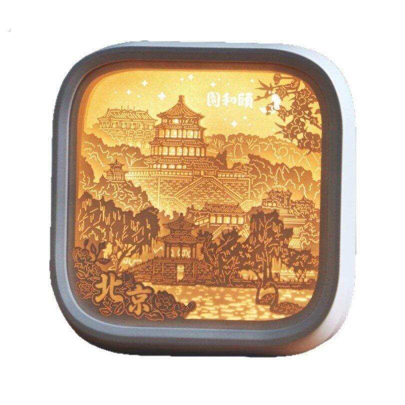 礼物小众艺术毕业北京颐和园桌面小夜灯小摆件送老外创意纪念品
