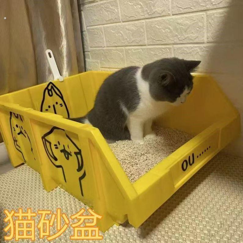 猫砂盆超大号猫厕所70缅因猫巨大型特大号集装箱双层超级大40斤60