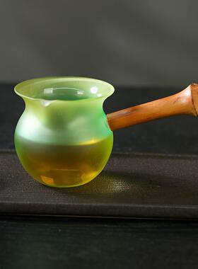 筇竹公道杯渐变公杯耐热高硼硅玻璃分茶器家用高颜值茶海茶具配件