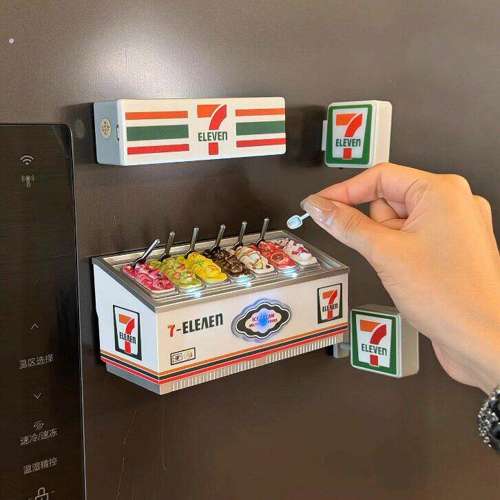 711雪糕柜冰箱贴磁贴个性创意2026新款冰箱装饰磁吸小物件磁性贴