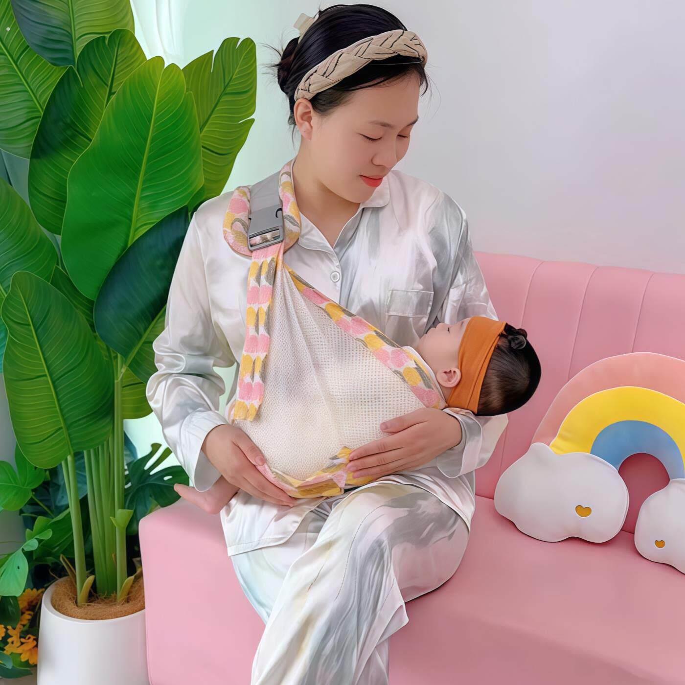 横抱式婴儿背巾外出简易抱娃神器腰凳新生儿前抱简易抱巾宝宝腰凳