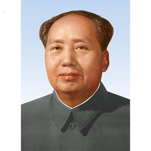 毛席主画像摆件客厅中堂挂像油画布标准海报挂画照片装饰画墙画