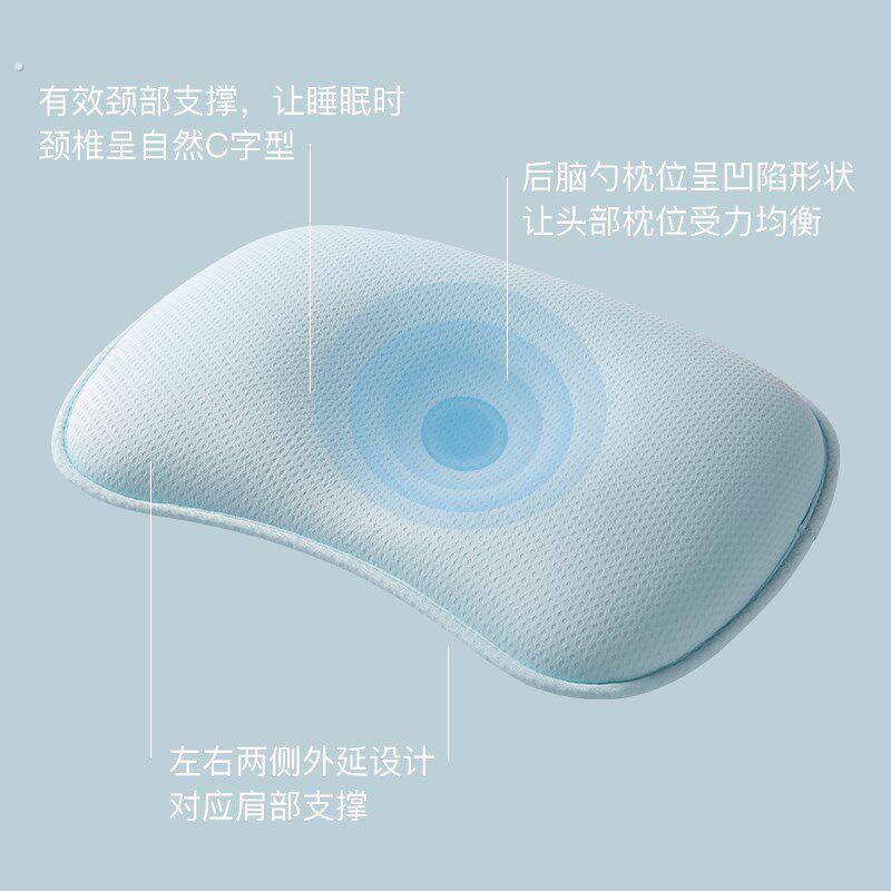 婴儿枕头定型枕儿新生防偏头玉米纤维夏季0-6个月吸汗透气宝宝枕