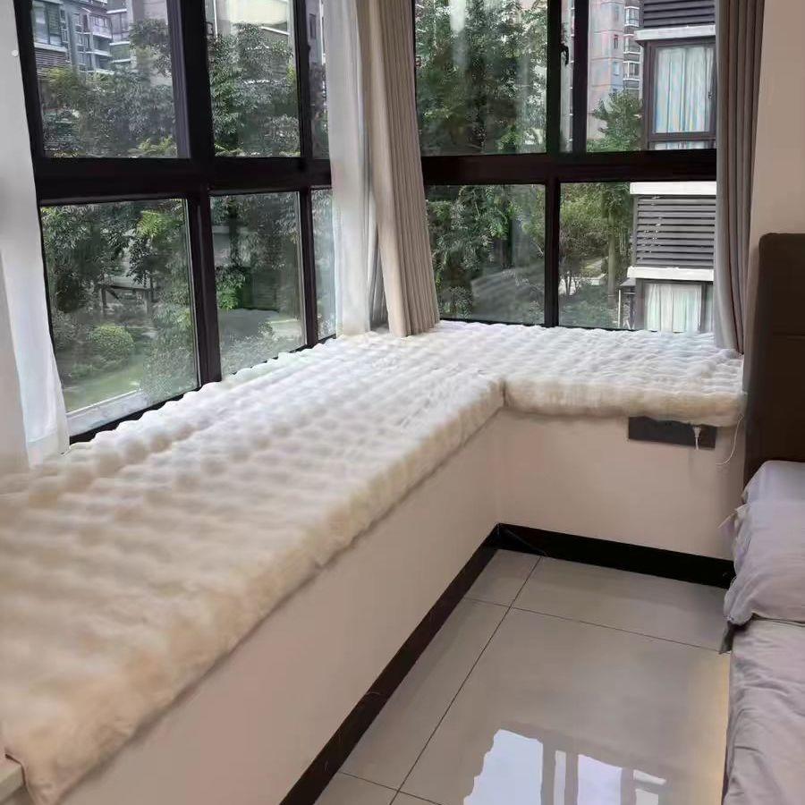 网红飘窗窗台泡泡阳台加厚卧室沙发防滑垫毛绒榻榻米坐垫定制