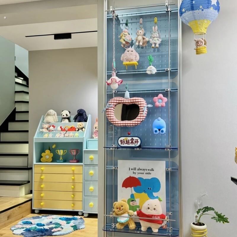亚克力洞洞板红黄蓝绿茶橙黑白透明磨砂亚克力板激光打孔加工定制