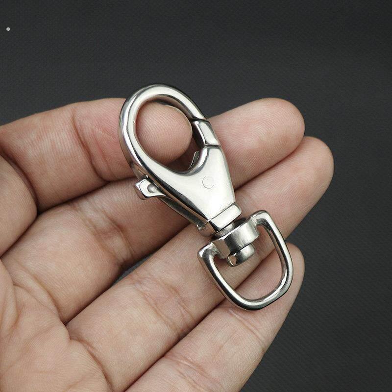 16不锈钢弹簧挂扣可旋转迷你连接扣户外男士多功能钥匙连接挂扣