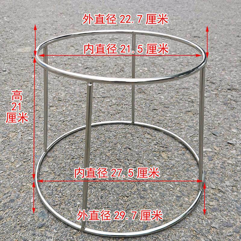 铁圈凳子加高实心不锈钢炒锅架子锅圈架隔热加高锅架增高圆形内支