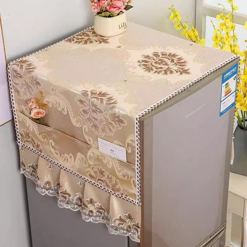 单开 门双门冰箱防尘布布艺盖巾冰箱顶盖布装饰冰箱罩可水洗盖布