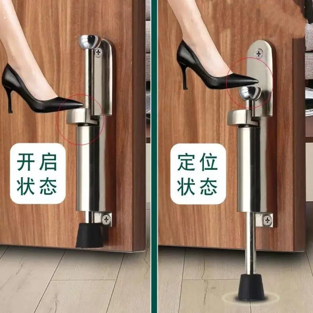 农村大门防风固定器脚踩门吸脚踏门吸任意定位器防风门吸定位制动
