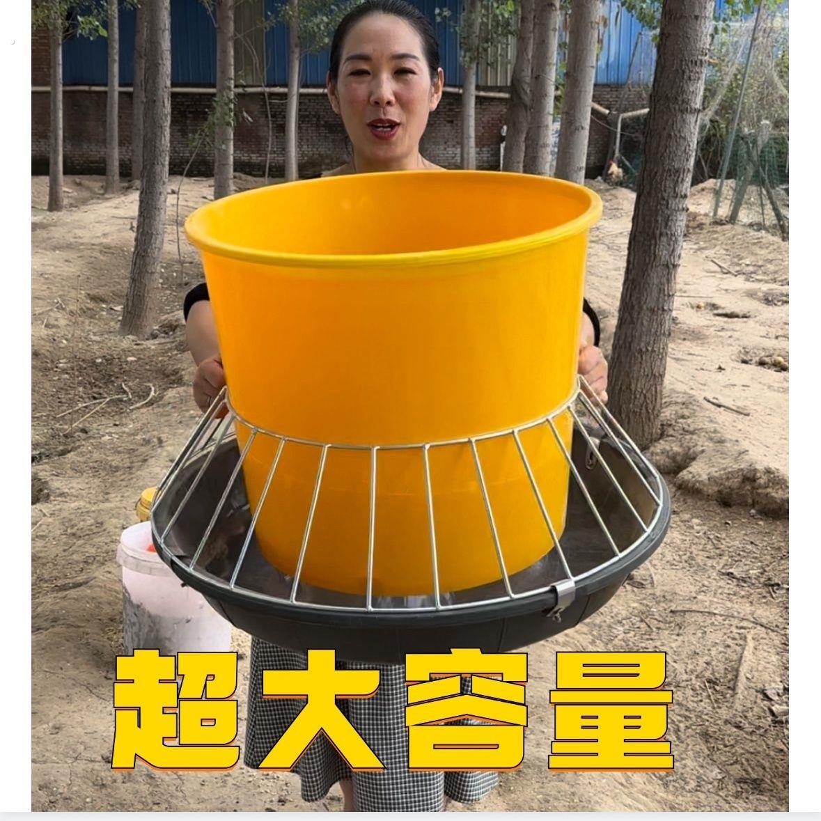 散养家禽鸡鸭鹅器饲料槽采食喂鸡神器重力下料专用自动新款喂料桶