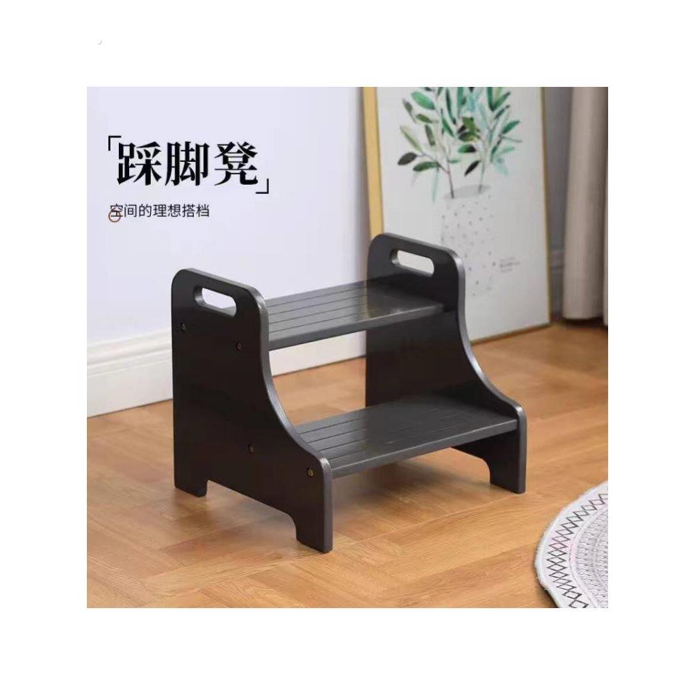 楼梯台阶脚踏踩脚凳实木网红脚凳脚踩登高厨房洗衣机增高凳坐凳