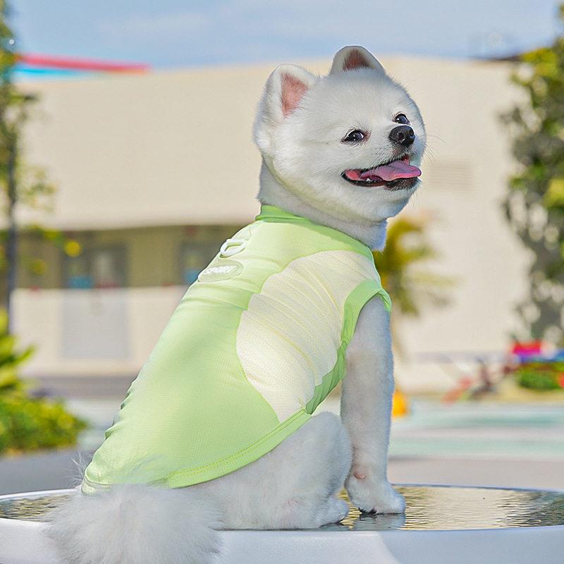 狗狗衣服夏季插肩袖冰丝凉感宠物泰迪凉凉衣空调衣服中小型犬服饰
