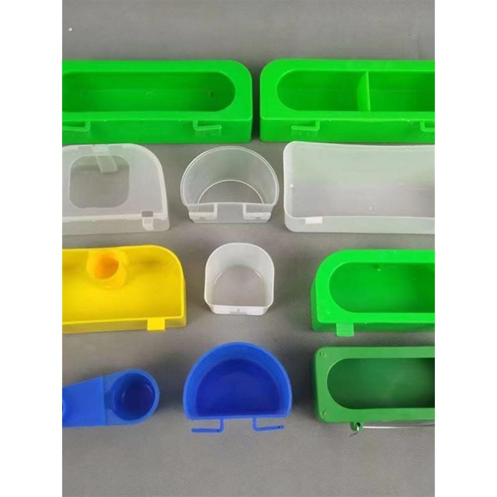 鸡食槽悬挂养殖水槽饮水器鸽子信鸽用品长方形半圆盒鸟食盒料