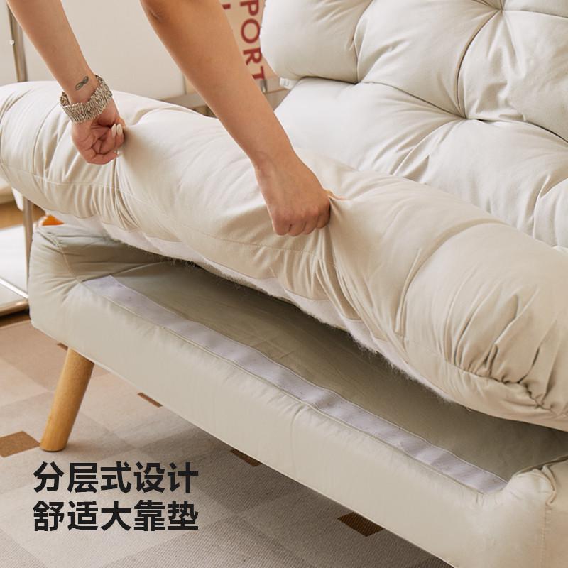 家用懒人沙发可躺休闲躺椅小户型客厅沙发卧室懒人椅双人折叠沙发