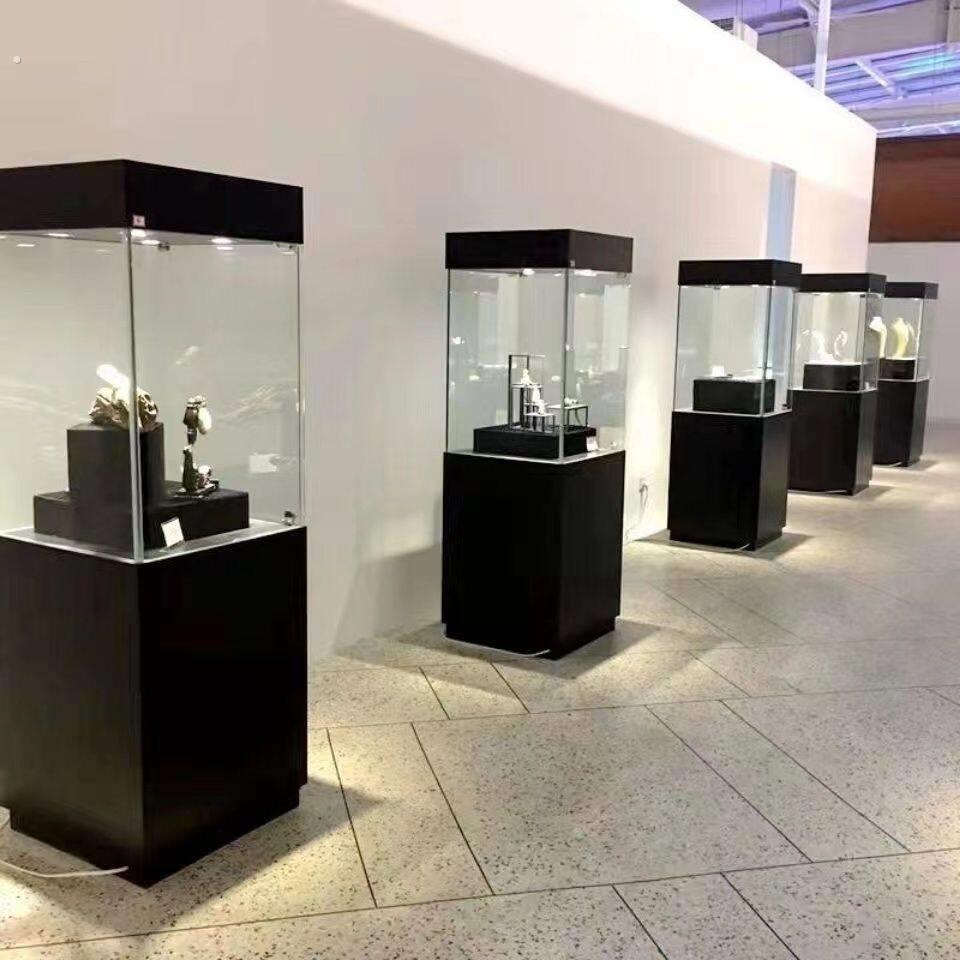 博物馆展柜瓷器精品木质展示柜独立珠宝首饰玻璃柜台产品展览柜台