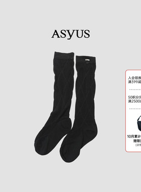 【新品】 ASYUS 2026冬季菱格提花袜