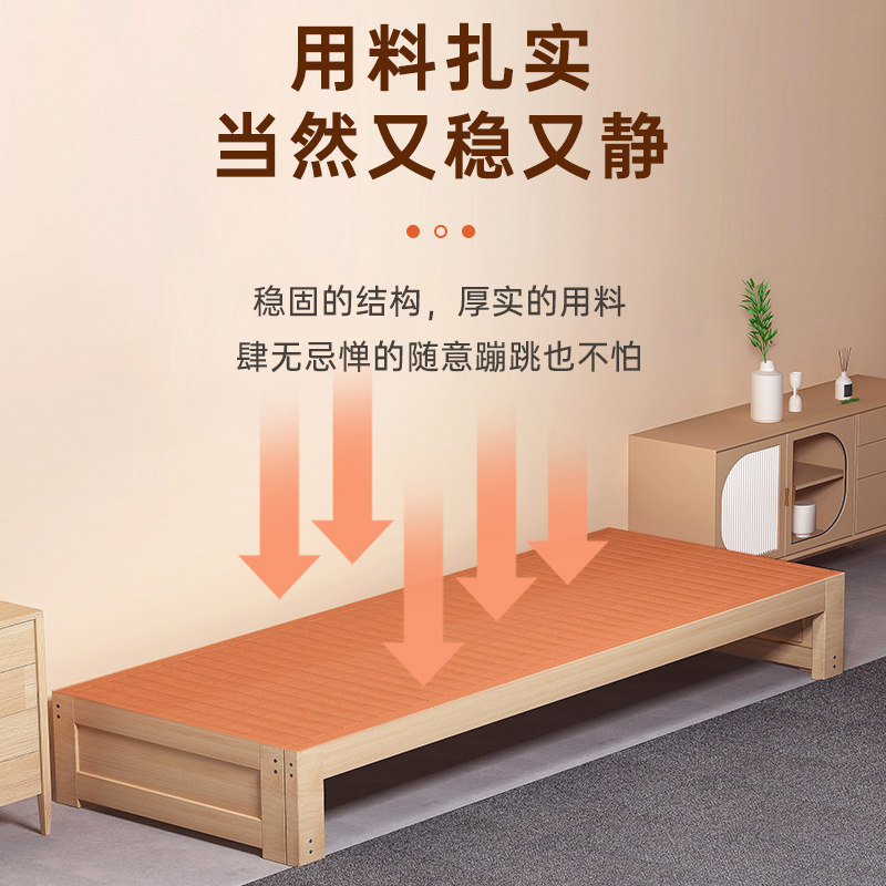 多功能伸缩床抽拉床折叠床 小户型单人双人两用全实木沙发床