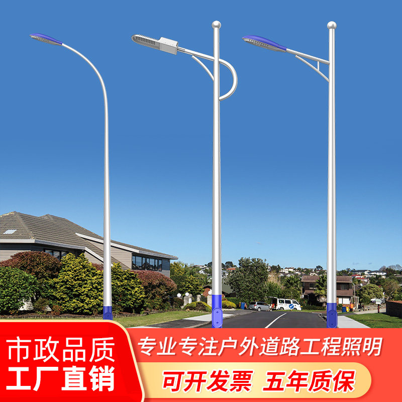 亿路通明led户外路灯城乡道路亮化工程防爆220V6米照明路灯高杆灯