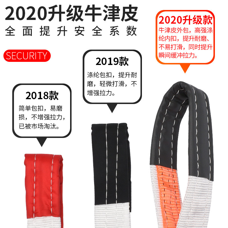 吊装带起重5吨国标3吨吊车吊袋10吨工业布带叉车行车尼龙吊绳扁平