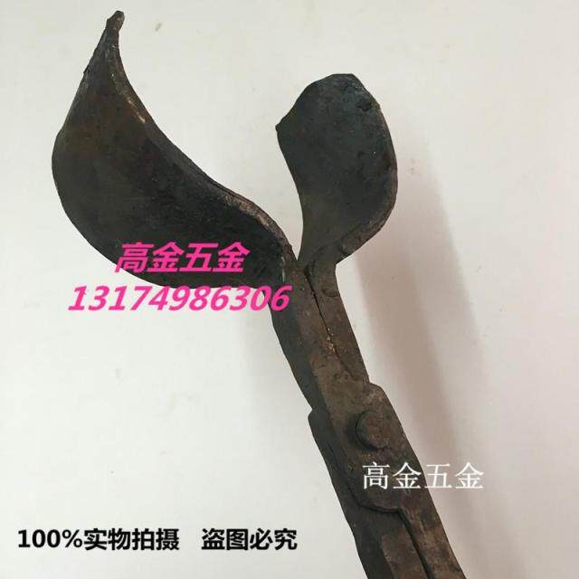 包邮夹钵盘夹石锅钳口特别宽圆口钳铝棒夹子扁口火钳热铁钳铝锭钳