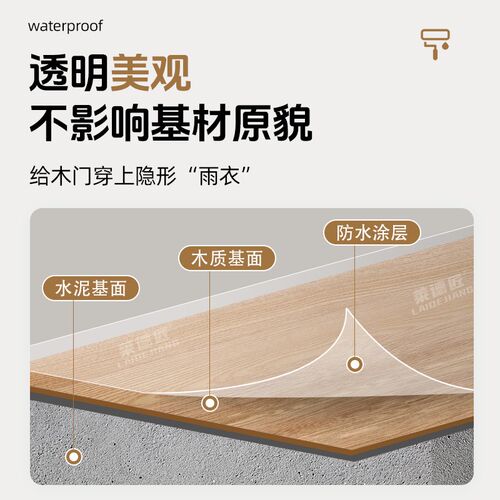 卫生间木门底部防水防潮胶门套受潮修复透明防水胶木地板缝隙防水