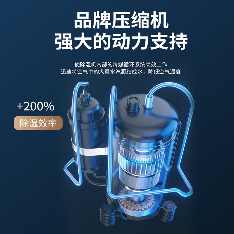 新飞除湿机家用静音抽湿机空气去除湿器室内家庭用吸湿除潮回南天