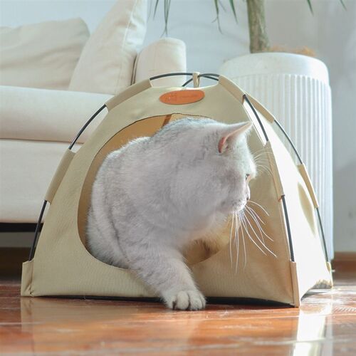 帐篷猫窝四季通用狗窝夏天透气猫咪窝可折叠安全感半封闭式猫咪房