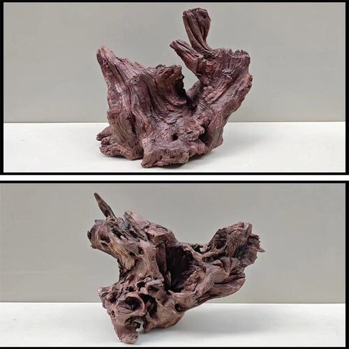 40-60鱼缸沉木乌龟晒台寄居蟹天然造景水草缸龟缸紫柚木爬宠