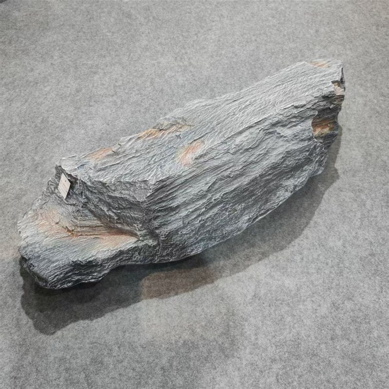 空间美学装饰仿真挂墙造景 v灰色景观PU泡沫石头仙侠影视剧园林