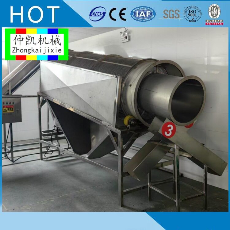 小龙虾双滚筒连续式分级机
