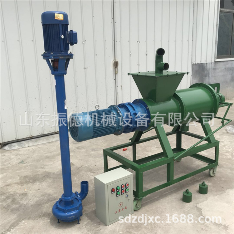 螺旋挤压牛粪干湿分离机 养殖粪便分离机 养猪场漏粪板分离机