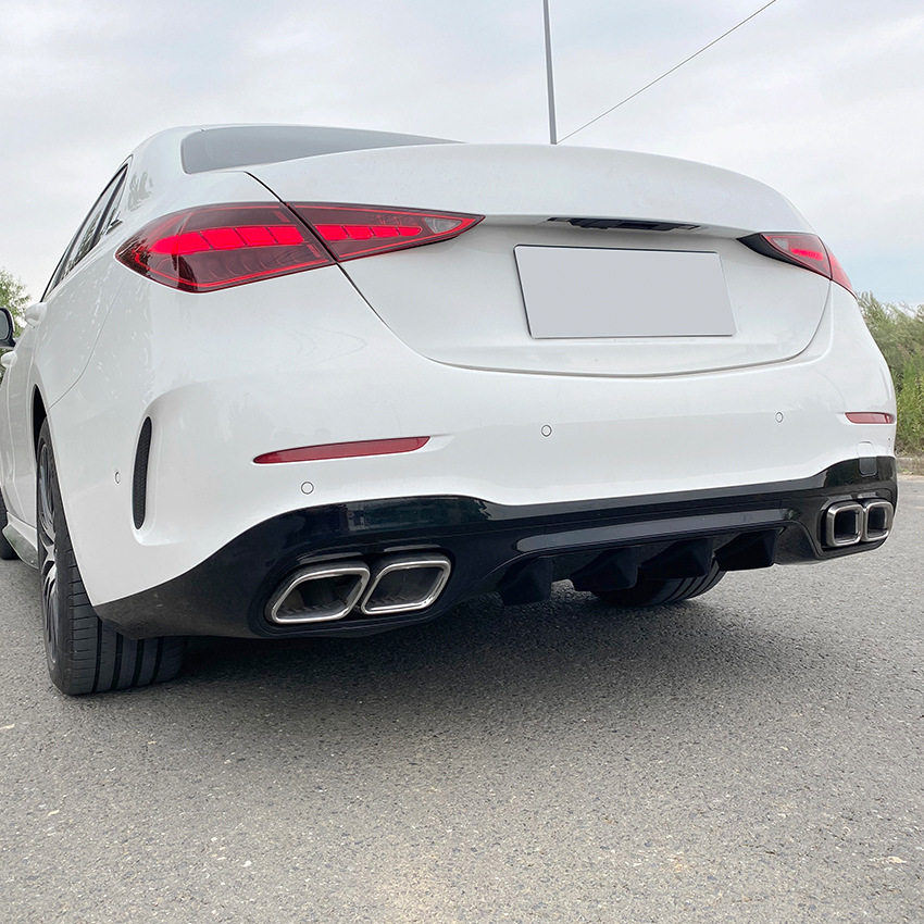 适用奔驰C级W206C200C260C300C43C63AMG2022+尾唇尾喉改装