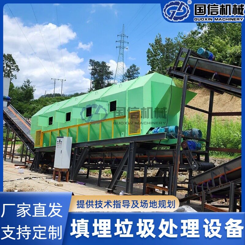 垃圾分拣线 陈腐垃圾资源化利用设备 县城垃圾填埋场分选处理设备