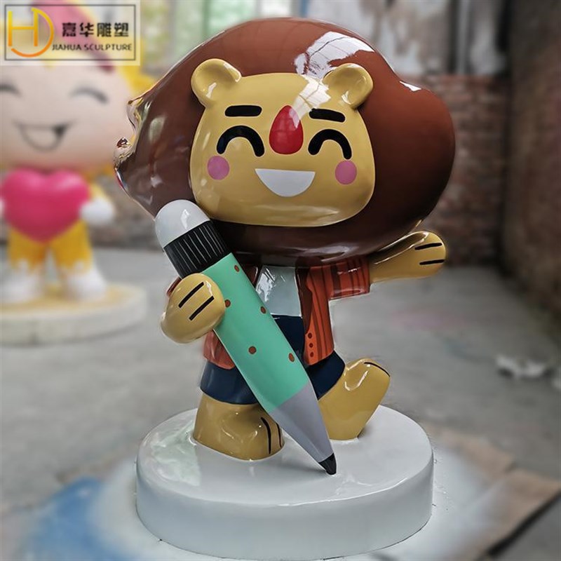 玻璃钢雕a塑制作户外卡通人物动物公仔模型园林景观摆件吉祥物