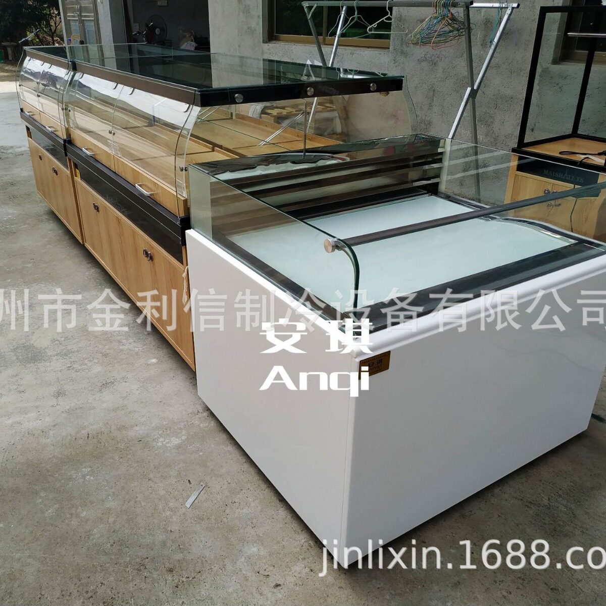 安琪牌卧式风冷三文治冷藏柜西点保鲜陈列展示柜