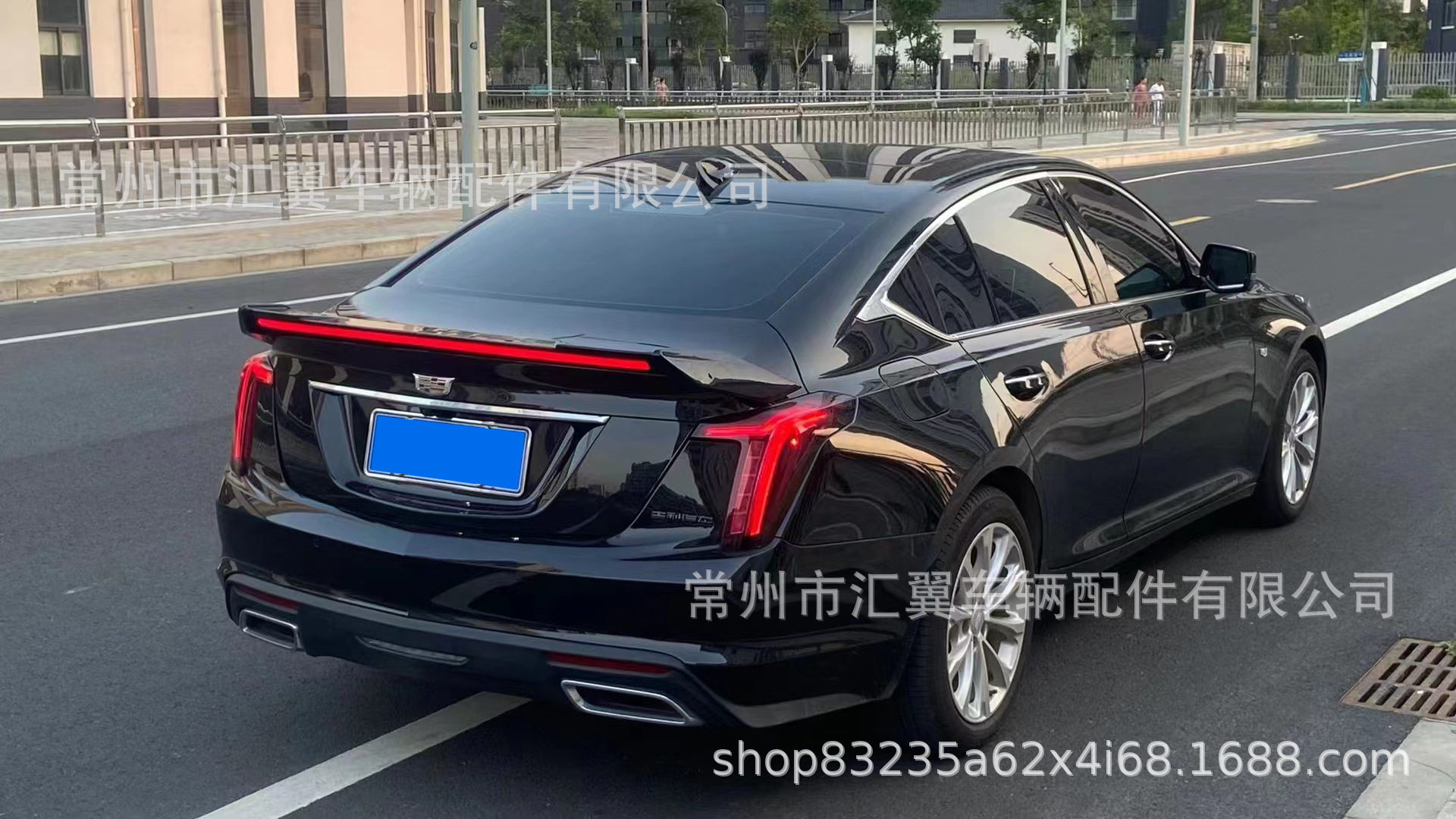 适用于凯迪拉克CT5流光尾翼改装原厂带漆装饰外观专用配件