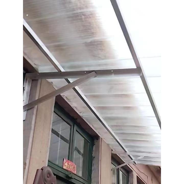 雨棚支架彩钢瓦三角铁支架80度雨搭门口屋檐加厚墙上窗户家用骨架