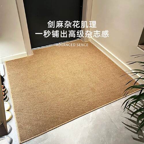入户门地垫彷剑麻地毯进门玄关门外门口家用25新款门垫脚垫可裁剪