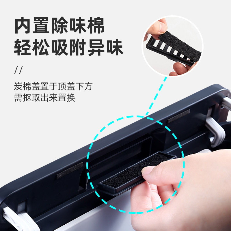 厨房垃圾桶挂式家用厨余收纳悬挂式橱柜门壁挂式筒防臭带盖不锈钢