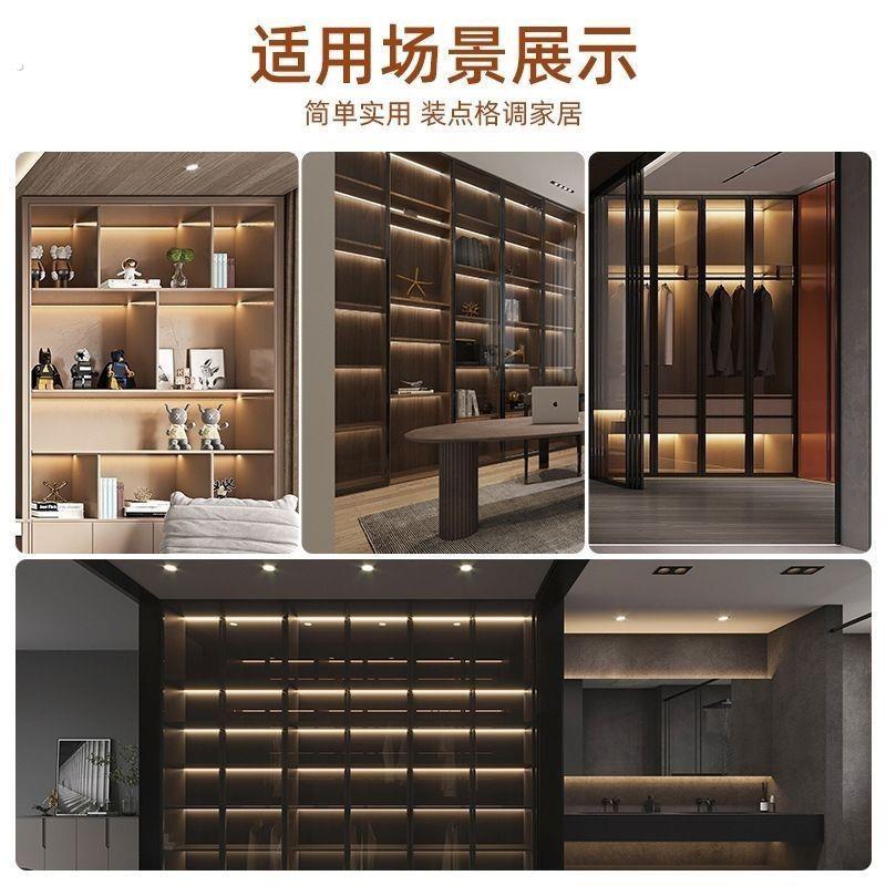 免焊接橱柜灯灯带电源酒柜嵌入式线条灯免焊接头展示柜线型灯